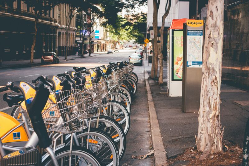 Free E-bikes for sustainable inner city transport