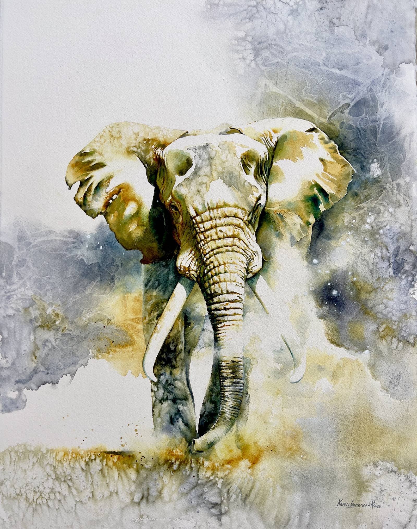 Karen Laurence-Rowe elephant