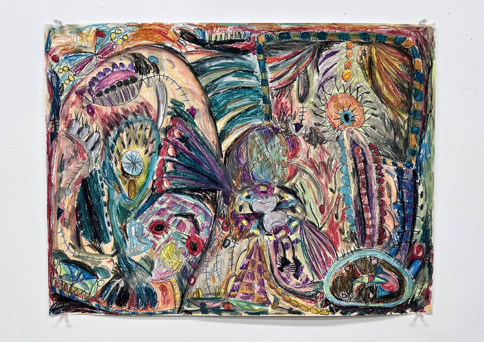 The Light Contest, 2026; Crayon on Paper